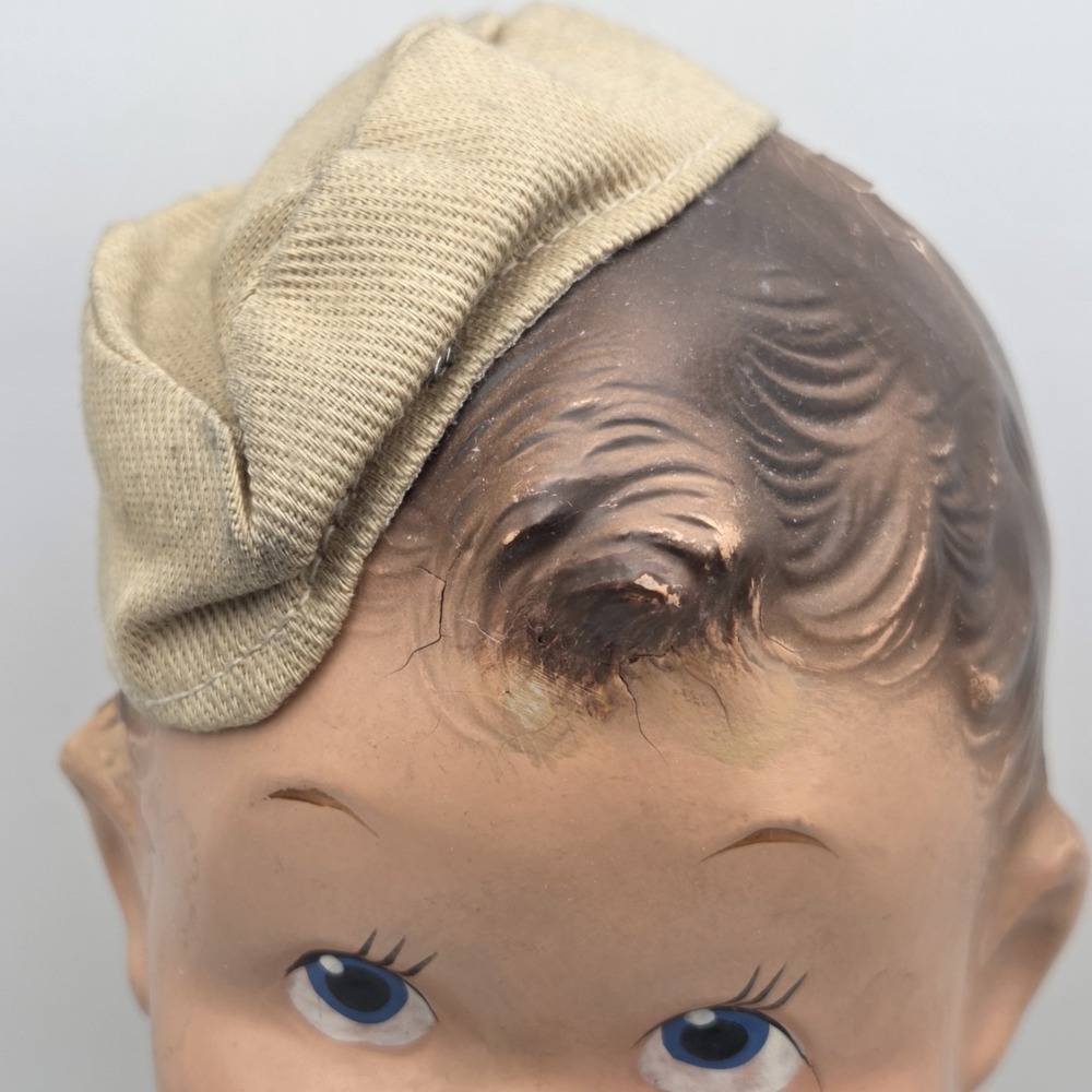 1938 Sunny Sam Soldier Flexy Doll By Ideal Toy Co. Composition Military 13" - Picture 5 of 16